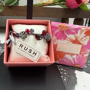 RUSH by Denis & Charles Red and Purple Bracelet